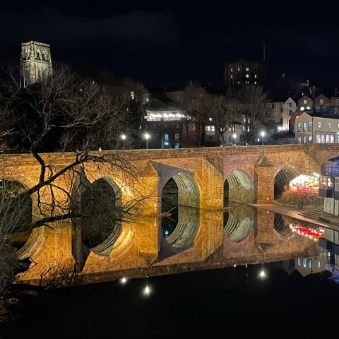 Elvet Bridge from the road bridge