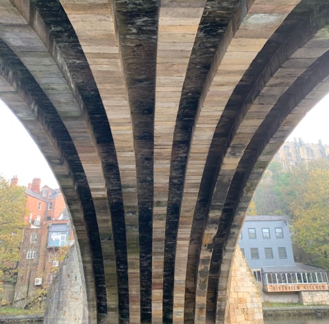 Under Framwellgate Bridge